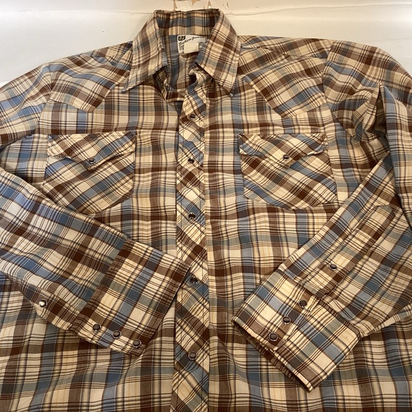 Vintage DJ Dickson Jenkins Men’s Western Shirt snap front Made in USA Size 16 - Picture 10 of 11